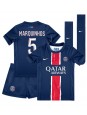 Billige Paris Saint-Germain Marquinhos #5 Hjemmedraktsett Barn 2024-25 Kortermet (+ Korte bukser)